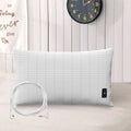 Silver Fiber Grounding Pillow Set Earthing Fitted Kit with 15 Foot Grounding Cord for Relieve Joint Pain & Boost Energy