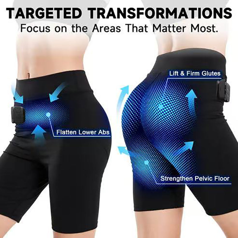 Smart Yoga Shaping Shorts 3-Zone Toning Pants 8 Modes 15 Levels Adjustable Intensity Different Parts Hip Lifting Pants