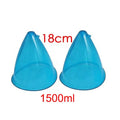 18CM 1500ML XL Butt Cups ABS & TPR Blue Model 18cm-blue for Breast Enlargement Vacuum Suction Machine Home