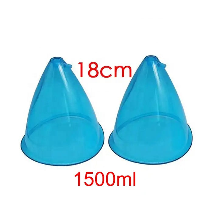 18CM 1500ML XL Butt Cups ABS & TPR Blue Model 18cm-blue for Breast Enlargement Vacuum Suction Machine Home