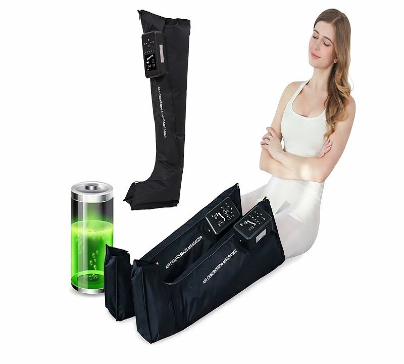 Upgraded Air Compression Leg Massager 5 Chamber Foot Massage Boots for Muscle Recovery Swelling Relief and Daily Relaxat