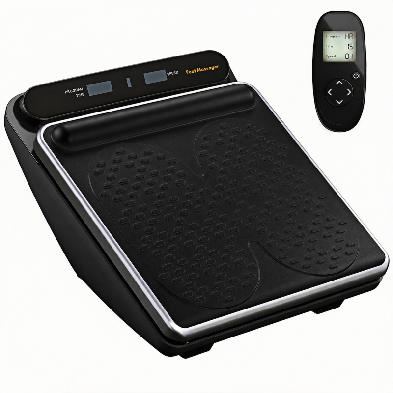 Vibration Foot Massager with Remote Control LCD Timer Electric Therapeutic Foot Circulation Massager for Athlete Sore Ti