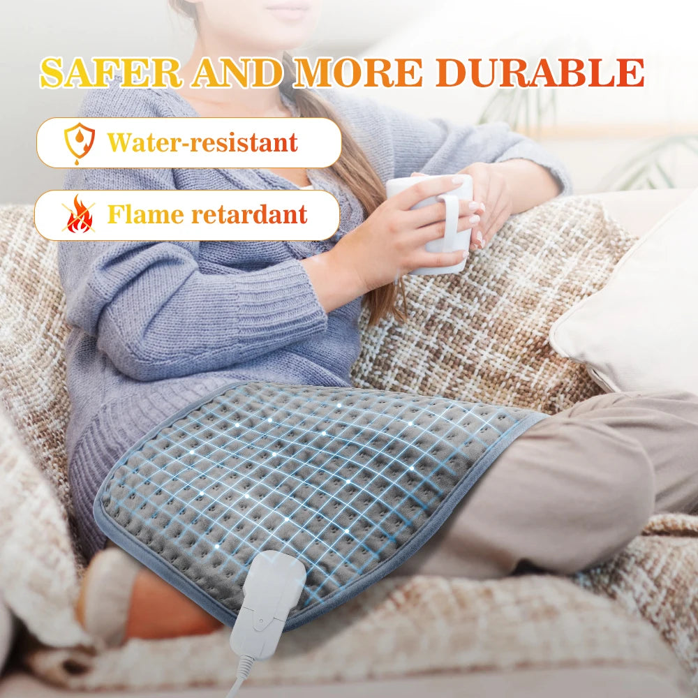 Electric Heating Pad for Pain Relief – Fast Soothing Heat for Cramps & Body Aches