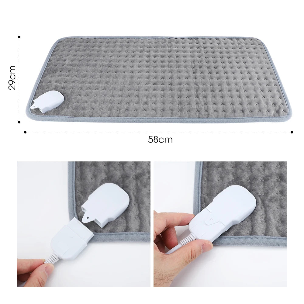 Electric Heating Pad for Pain Relief – Fast Soothing Heat for Cramps & Body Aches