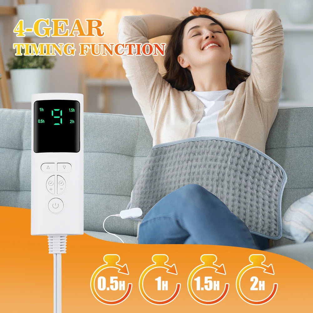 Electric Heating Pad for Pain Relief – Fast Soothing Heat for Cramps & Body Aches