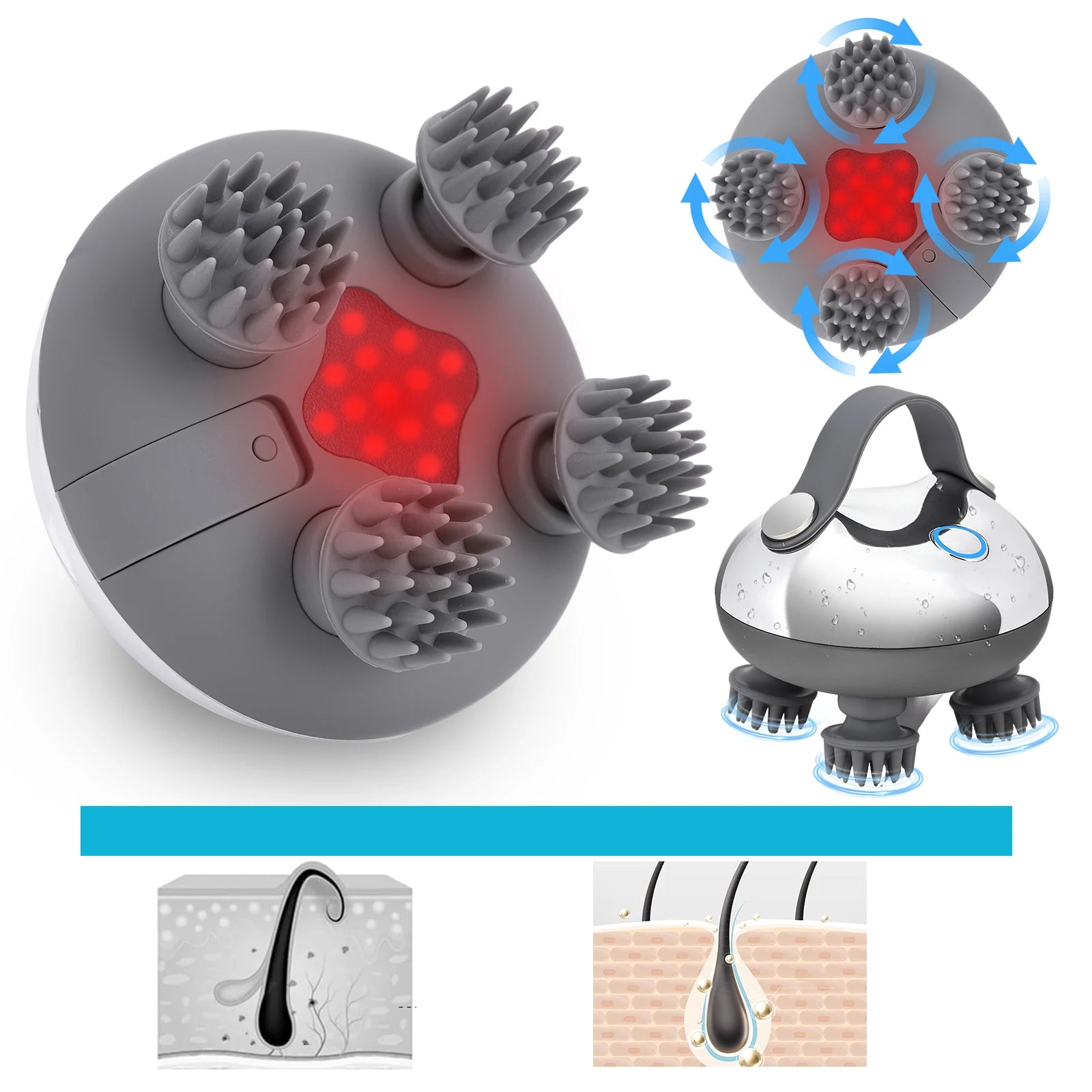Relaxing Scalp Kneading Massager